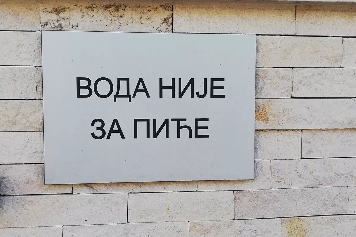 VODA IZ LOKALNOG VODOVODA VALJEVSKA KAMENICA NIJE ZA PIĆE