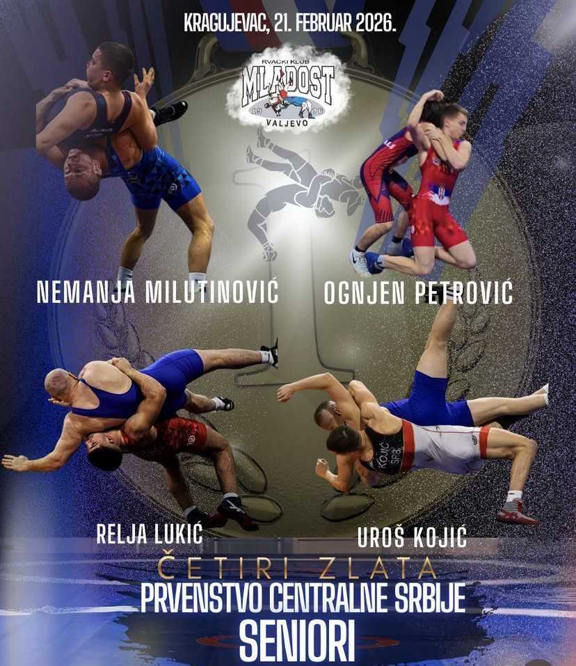 Rvački klub „Mladost“ briljirao na Prvenstvu Centralne Srbije